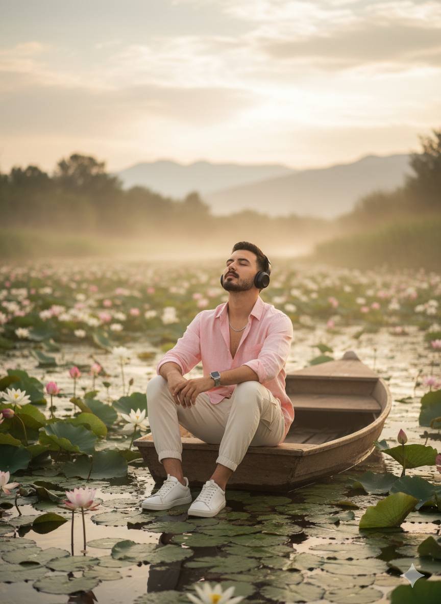 AI Generated Image - A cinematic black and white portrait of me, keepin...