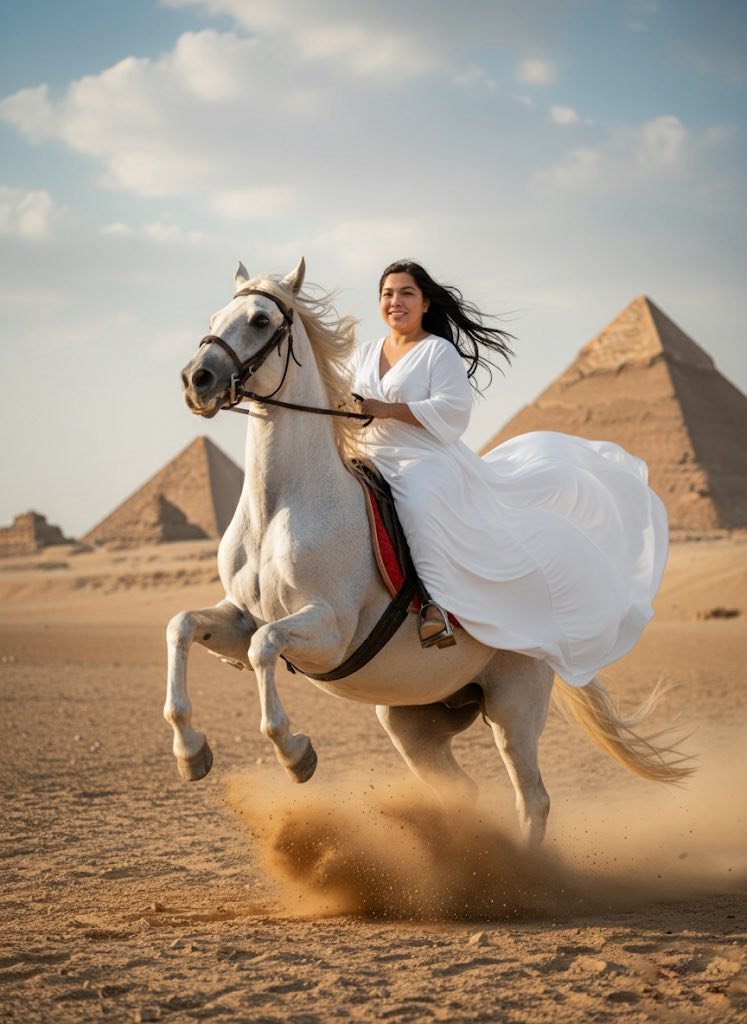 AI Generated Image - High-definition dynamic portrait of a woman in a f...